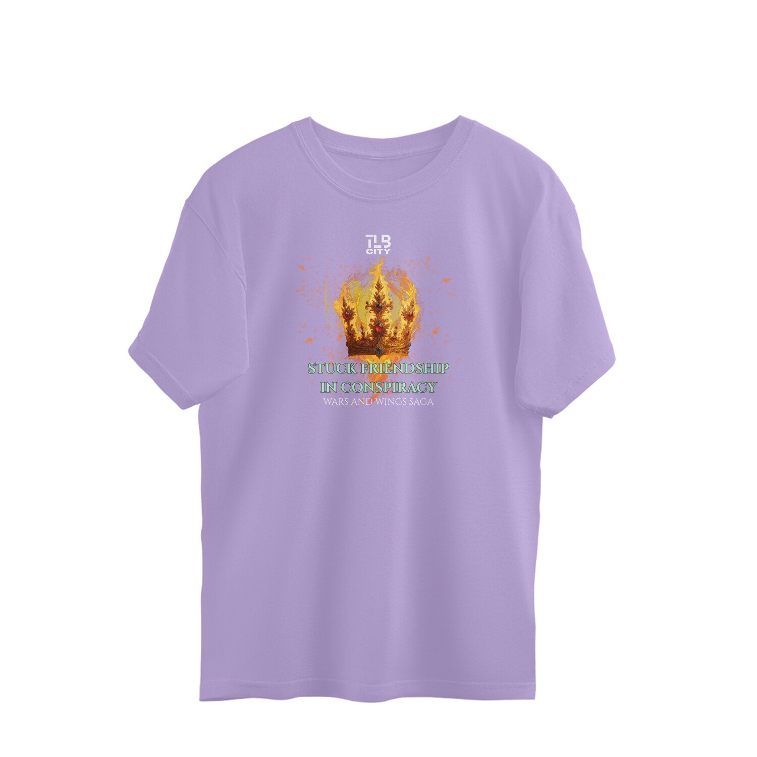 Stuck Friendship in Conspiracy Oversized T-Shirt - Image 5