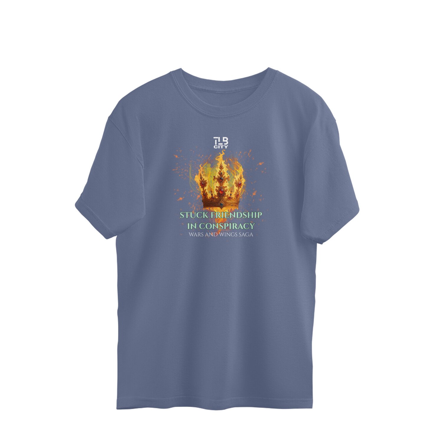 Stuck Friendship in Conspiracy Oversized T-Shirt - Image 9