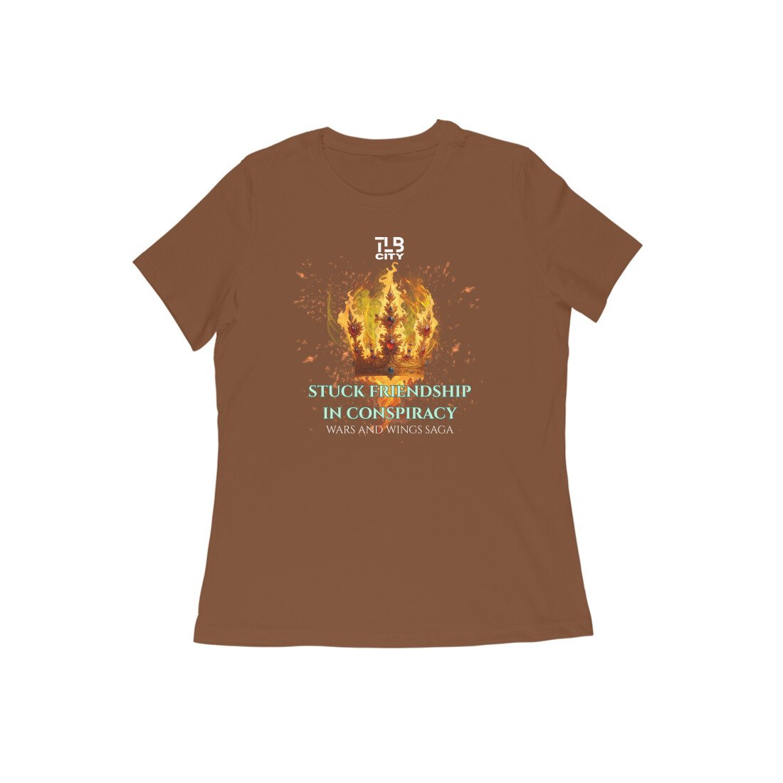 Stuck Friendship in Conspiracy Women Round Neck T-Shirt - Image 3