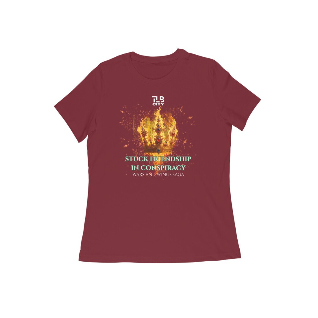 Stuck Friendship in Conspiracy Women Round Neck T-Shirt - Image 5