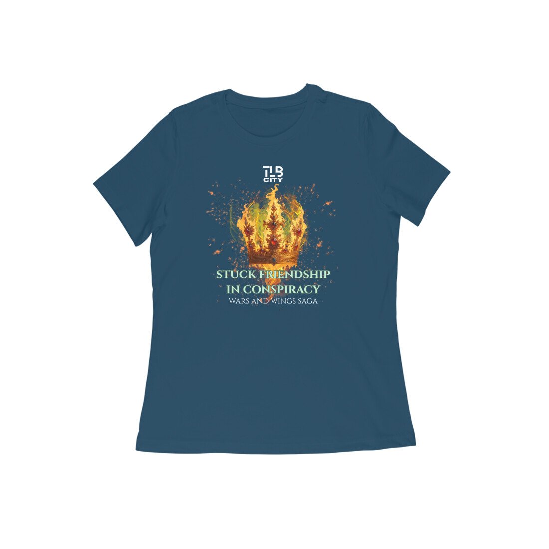 Stuck Friendship in Conspiracy Women Round Neck T-Shirt - Image 6