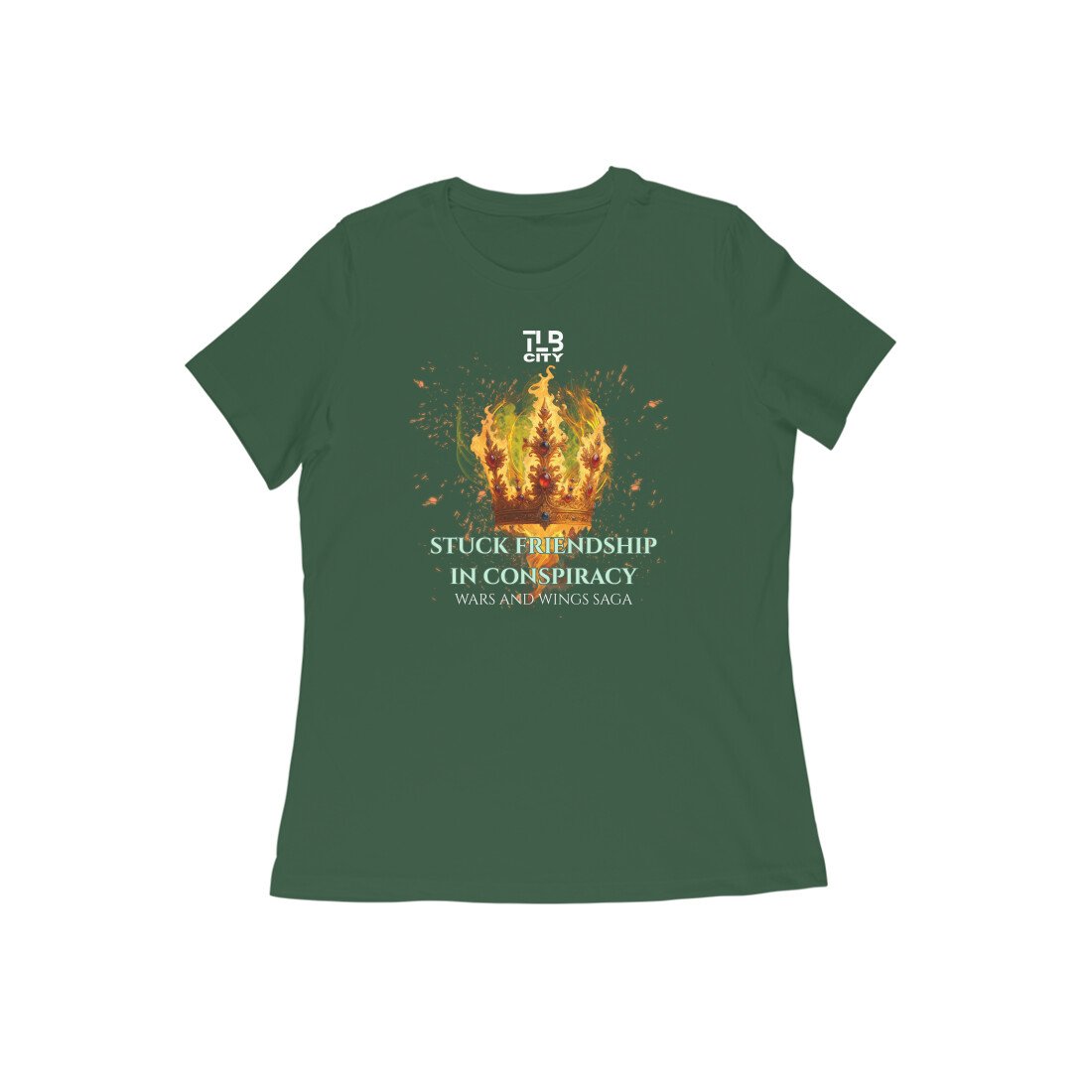 Stuck Friendship in Conspiracy Women Round Neck T-Shirt - Image 7