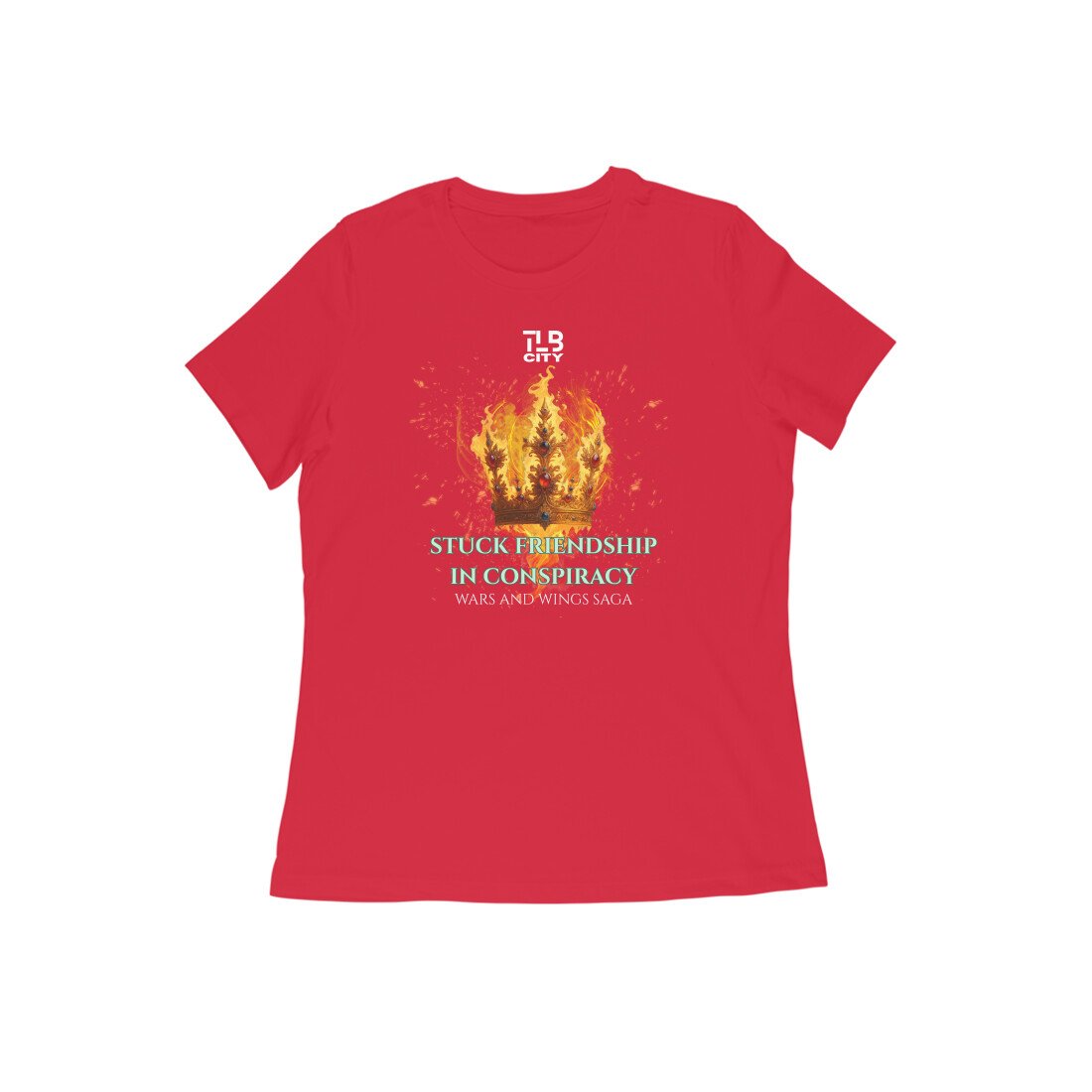 Stuck Friendship in Conspiracy Women Round Neck T-Shirt - Image 8