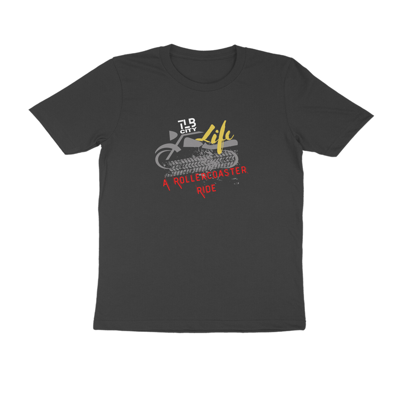 Life - A Rollercoaster Ride Men Round Neck T-Shirt - Image 3
