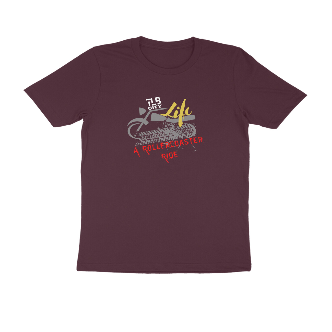 Life - A Rollercoaster Ride Men Round Neck T-Shirt - Image 4