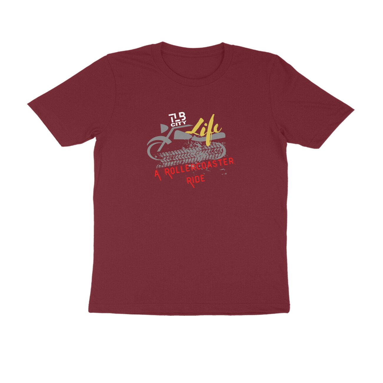 Life - A Rollercoaster Ride Men Round Neck T-Shirt - Image 5