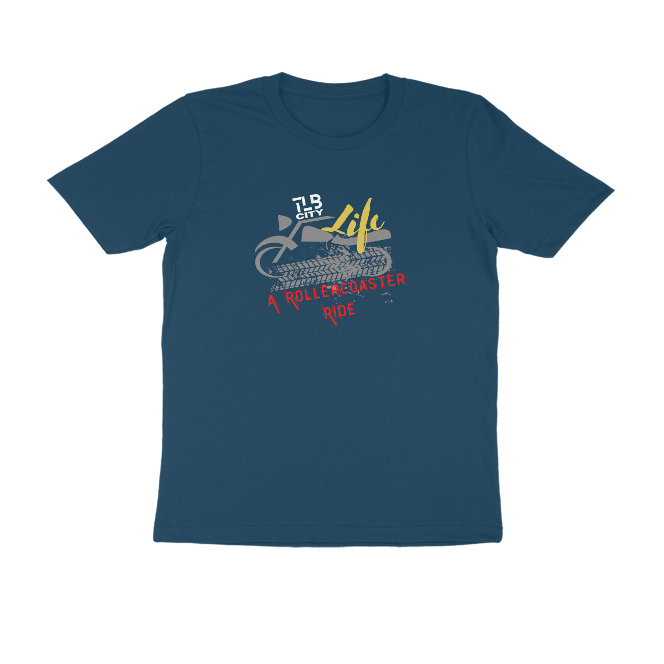 Life - A Rollercoaster Ride Men Round Neck T-Shirt - Image 6