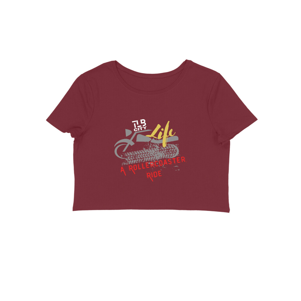 Life - A Rollercoaster Ride Crop Top - Image 2