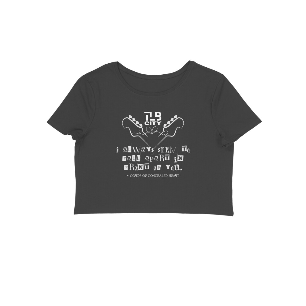 Cords Of Concealed Heart Crop Top