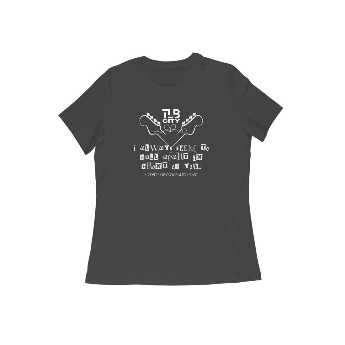 Cords Of Concealed Heart Women Round Neck T-Shirt