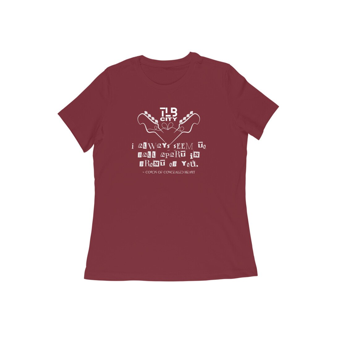 Cords Of Concealed Heart Women Round Neck T-Shirt - Image 5
