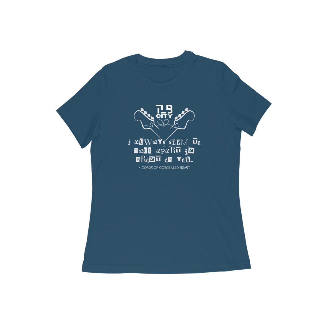 Cords Of Concealed Heart Women Round Neck T-Shirt - Image 6