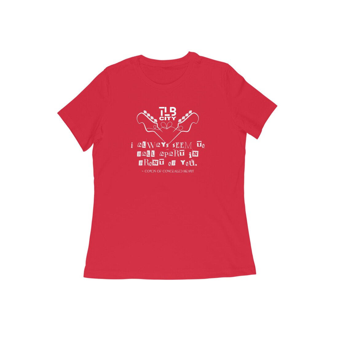 Cords Of Concealed Heart Women Round Neck T-Shirt - Image 8
