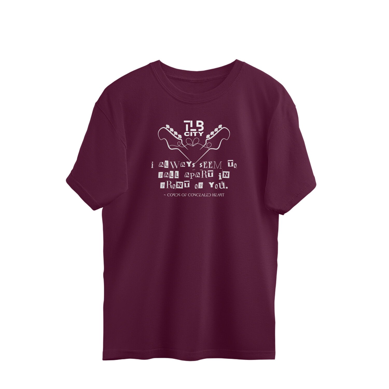 Cords Of Concealed Heart Oversized T-shirt - Image 3