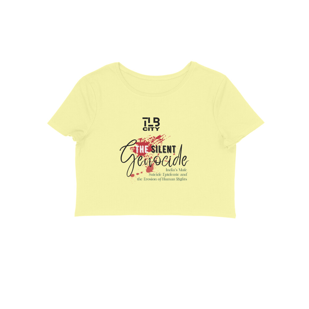 The Silent Genocide Crop Top