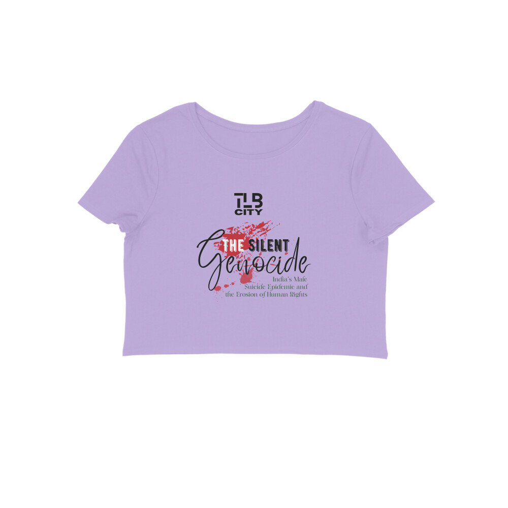 The Silent Genocide Crop Top - Image 3