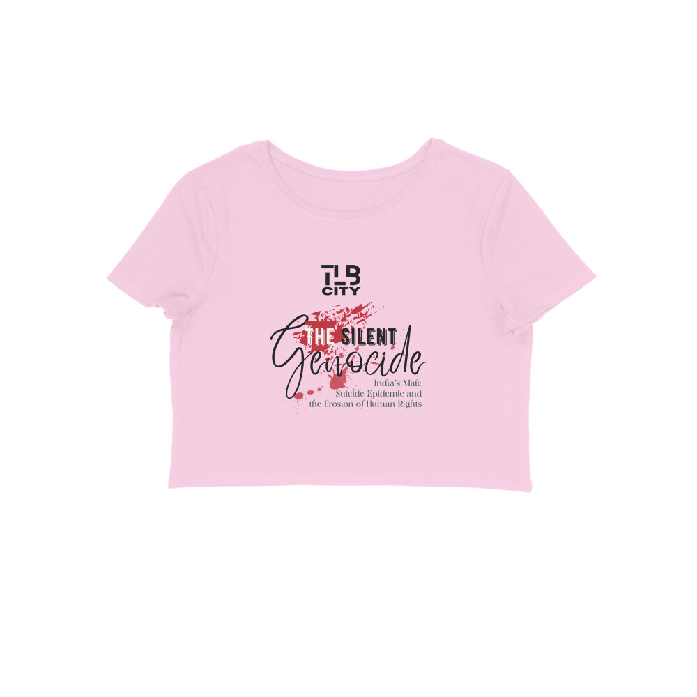 The Silent Genocide Crop Top - Image 4