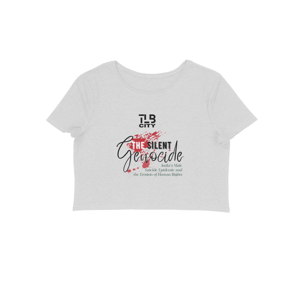 The Silent Genocide Crop Top - Image 5