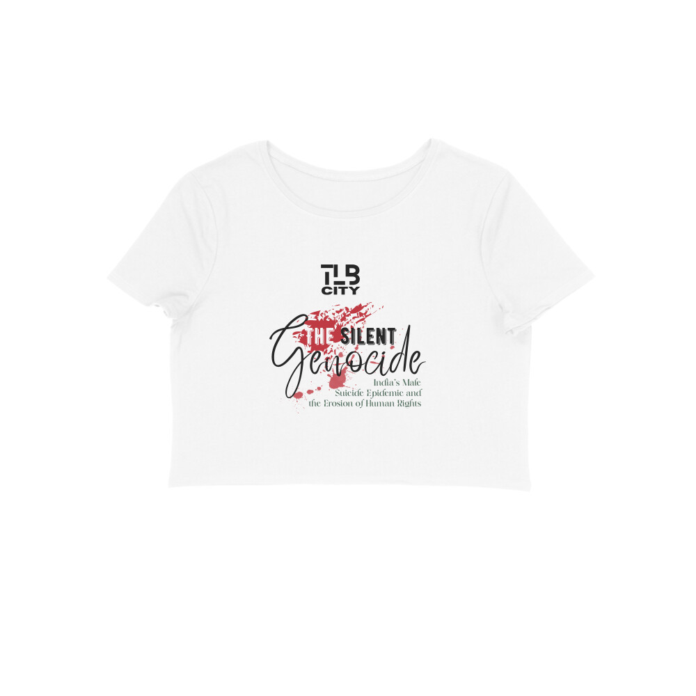 The Silent Genocide Crop Top - Image 7