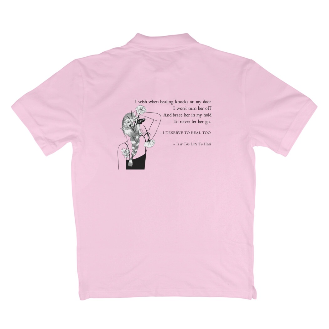 Is It Too Late To Heal? Polo T-Shirt - Image 4
