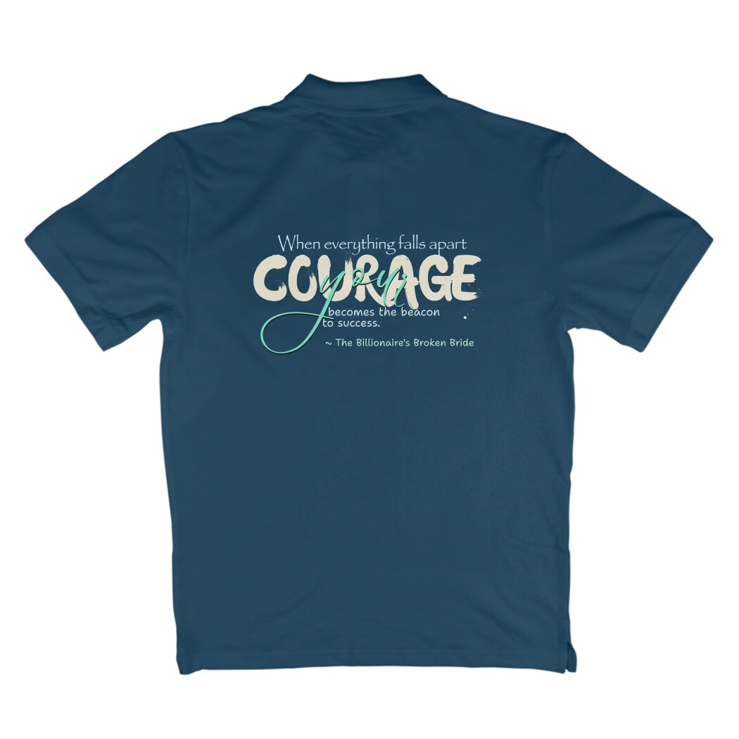 The Billionaire’s Broken Bride Polo T-Shirt - Image 4
