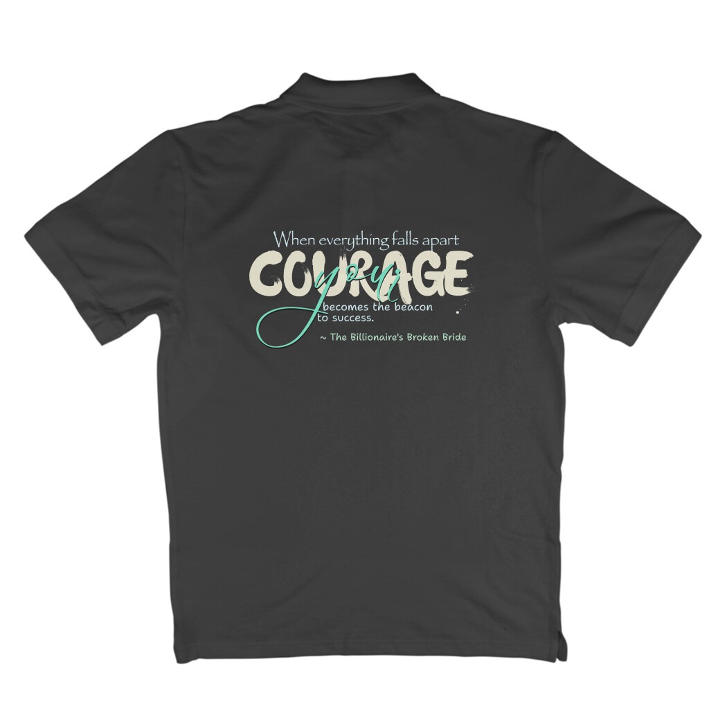 The Billionaire’s Broken Bride Polo T-Shirt - Image 6