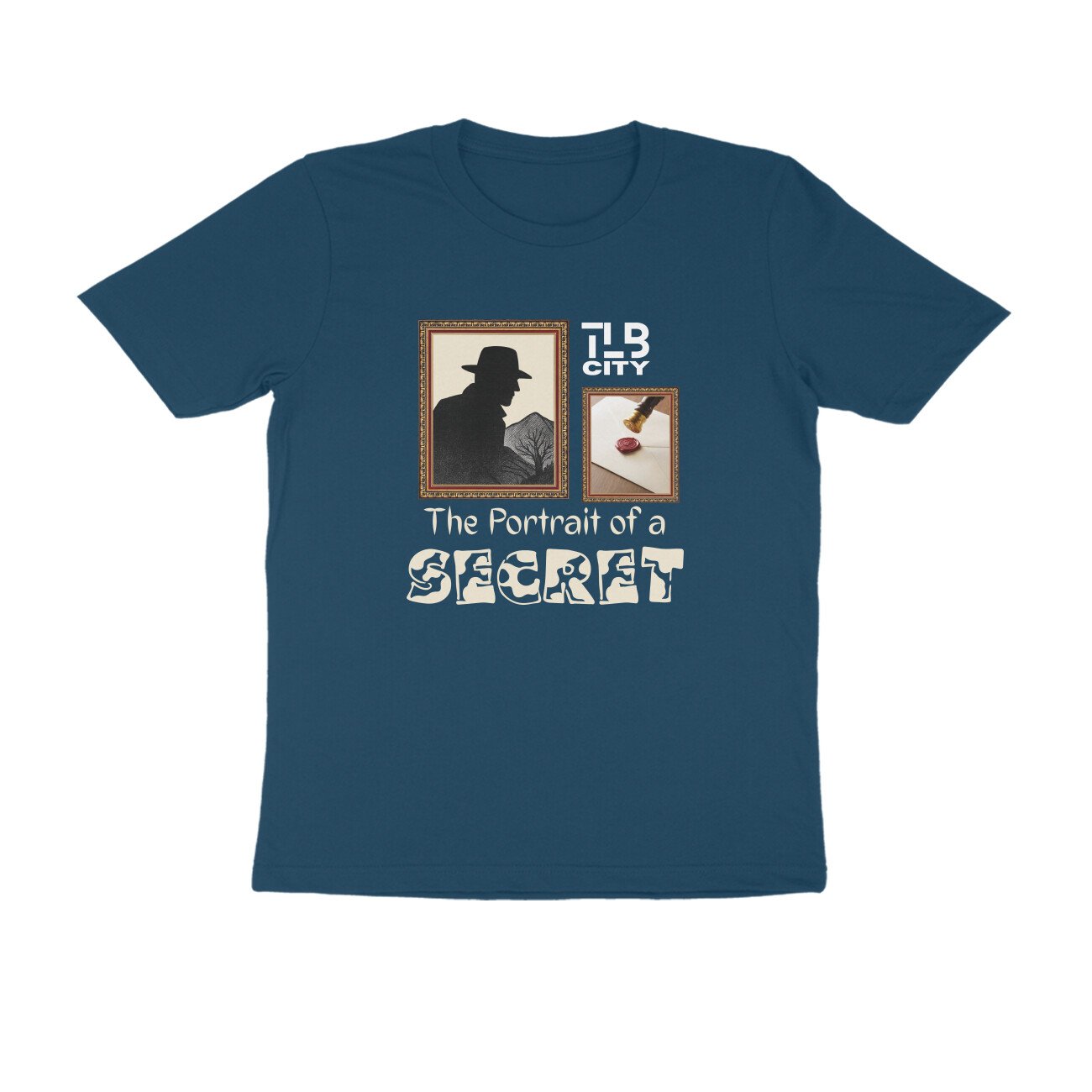 The Portrait of a Secret Men Round Neck T-Shirt - Image 5
