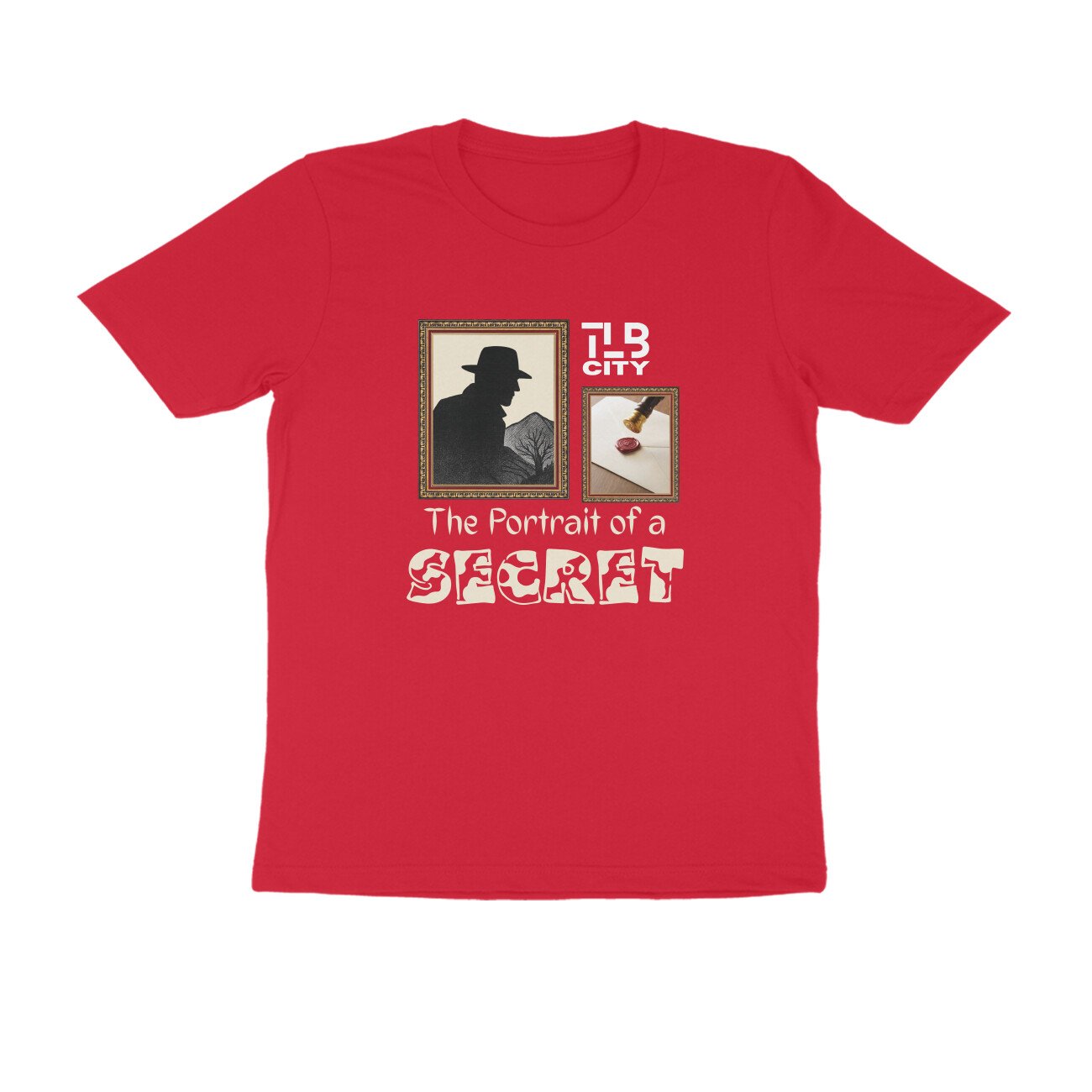 The Portrait of a Secret Men Round Neck T-Shirt - Image 9