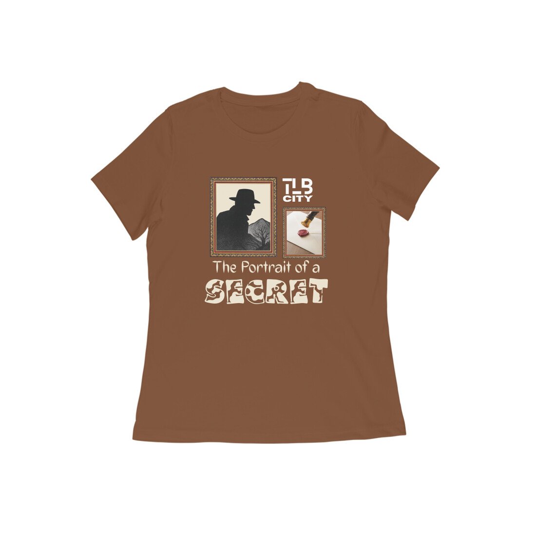 The Portrait of a Secret Women Round Neck T-Shirt - Image 2