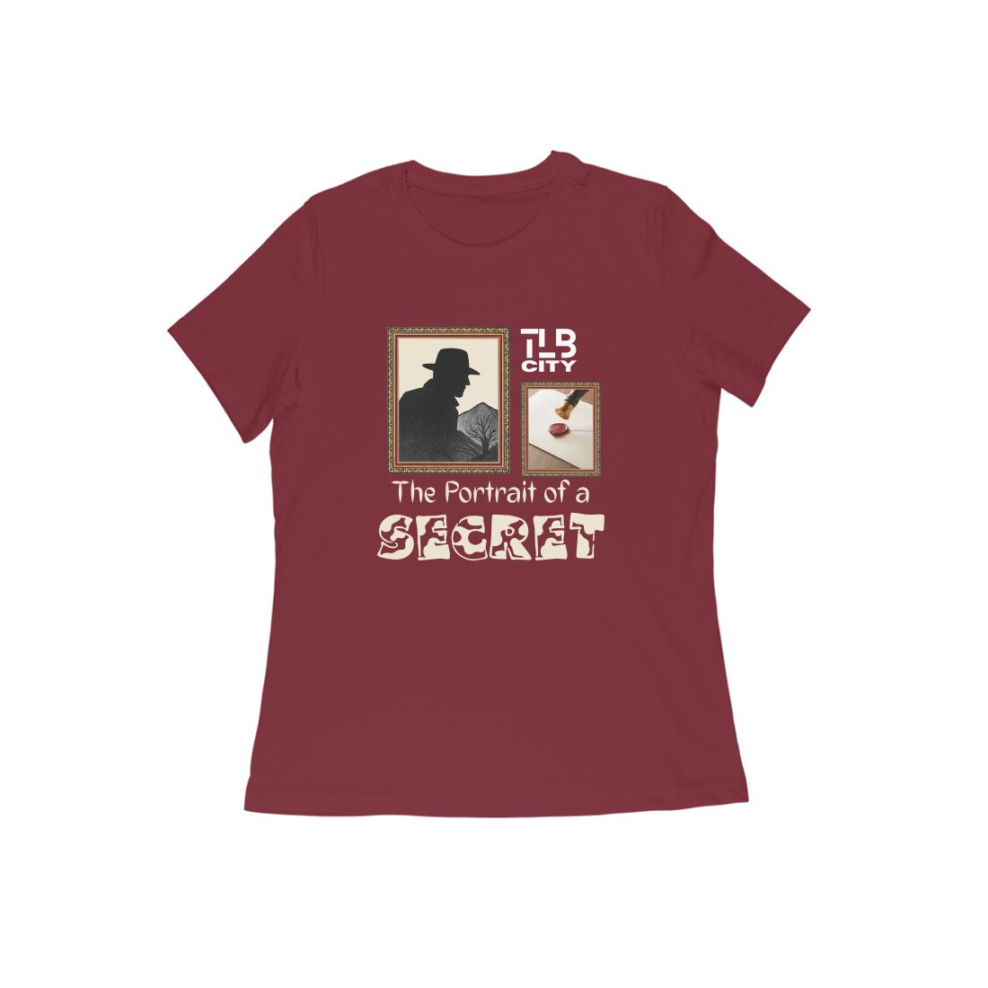 The Portrait of a Secret Women Round Neck T-Shirt - Image 3