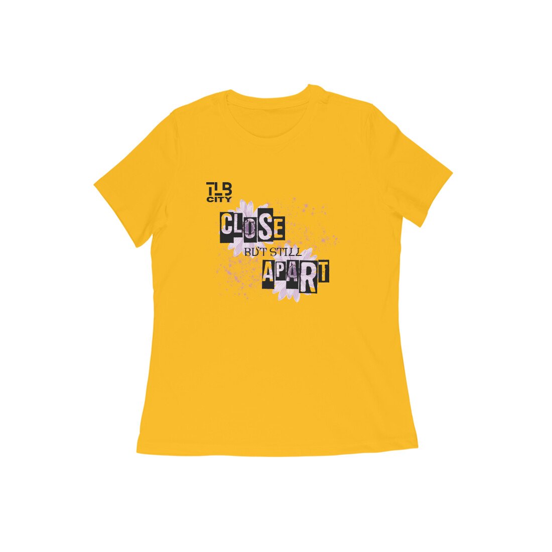 Close But Still Apart Women Round Neck T-Shirt - Image 4