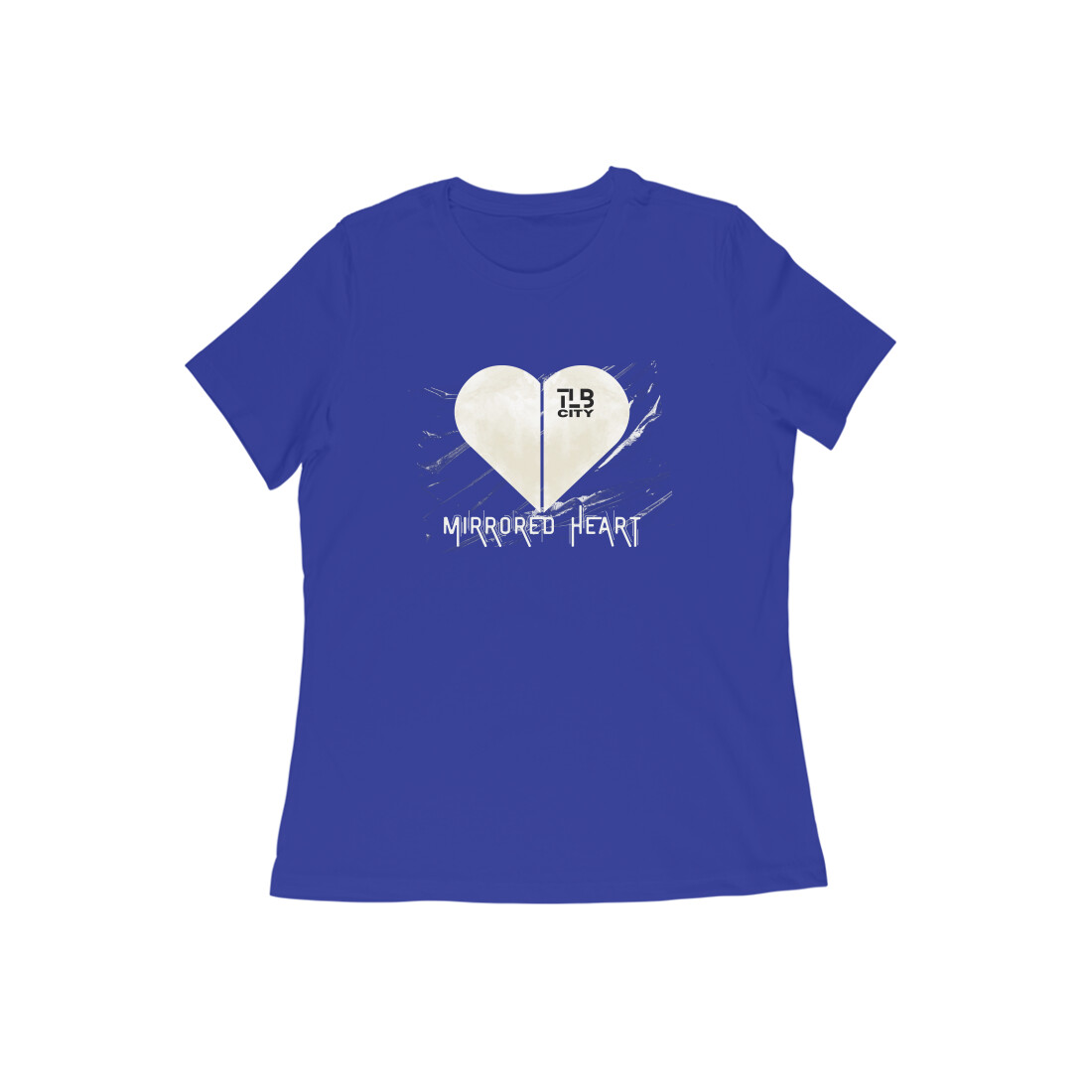Mirrored Heart Women Round Neck T-Shirt - Image 2