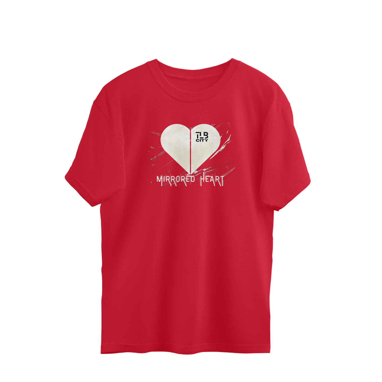 Mirrored Heart Oversized T-shirt - Image 8