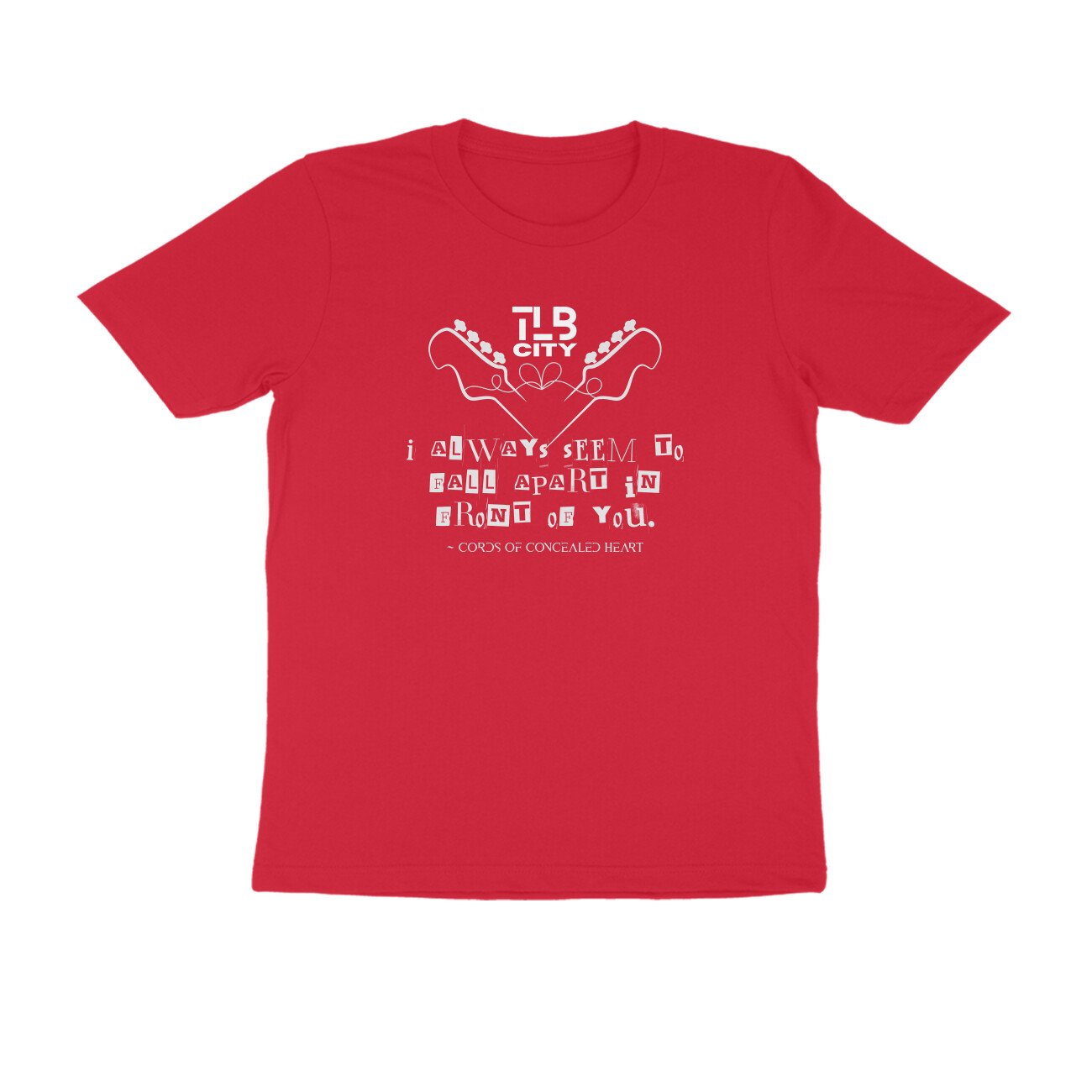 Cords Of Concealed Heart Men's Round Neck T-Shirt - Image 3