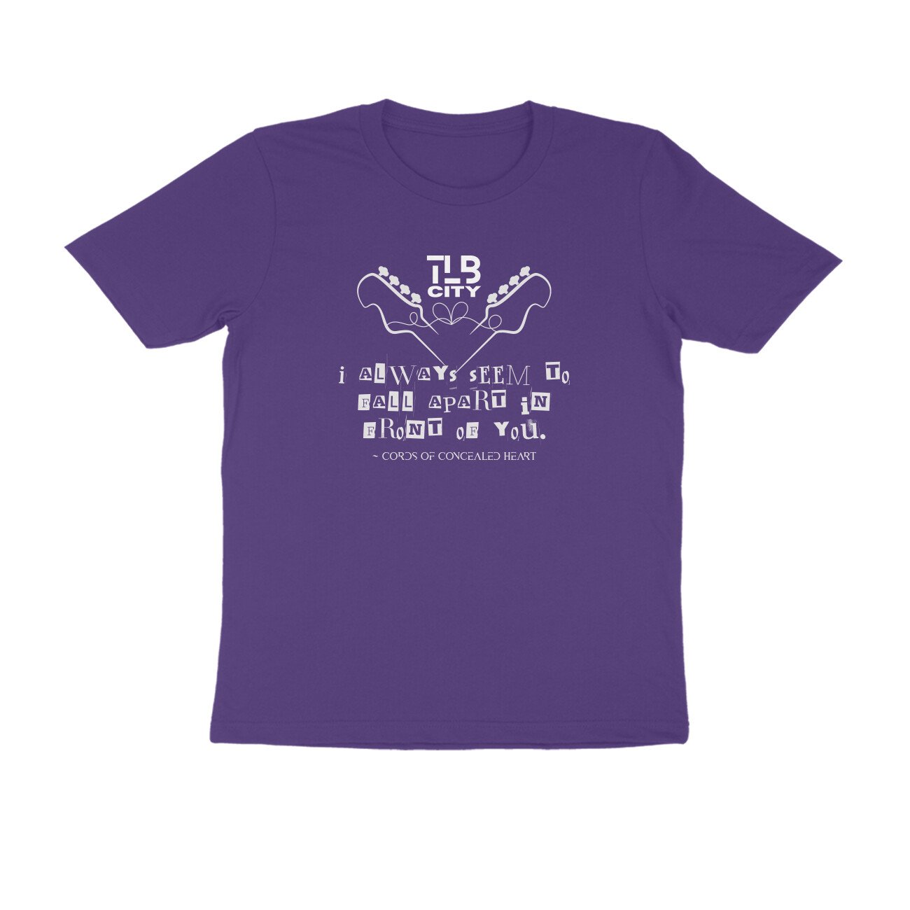 Cords Of Concealed Heart Men's Round Neck T-Shirt - Image 4