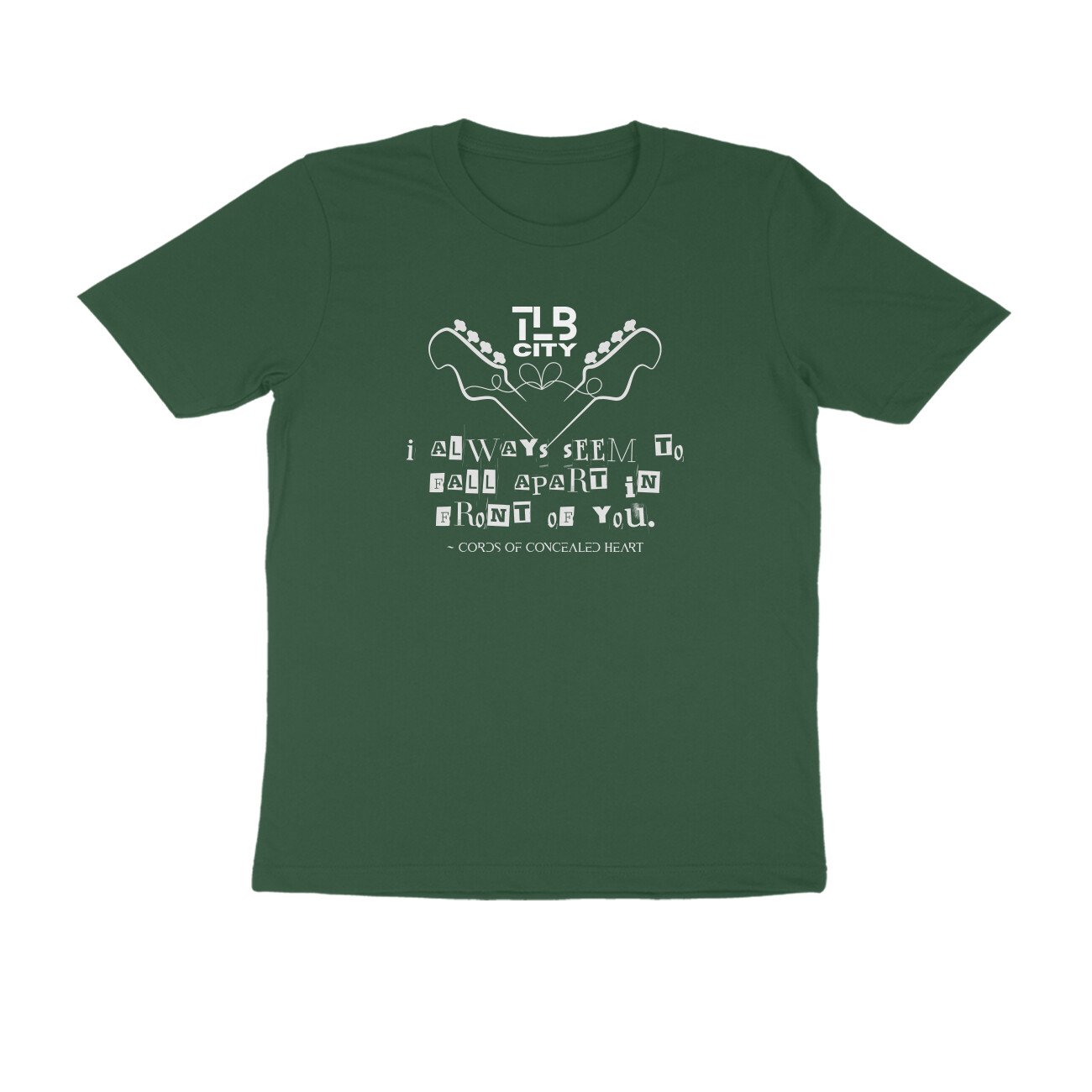 Cords Of Concealed Heart Men's Round Neck T-Shirt - Image 5
