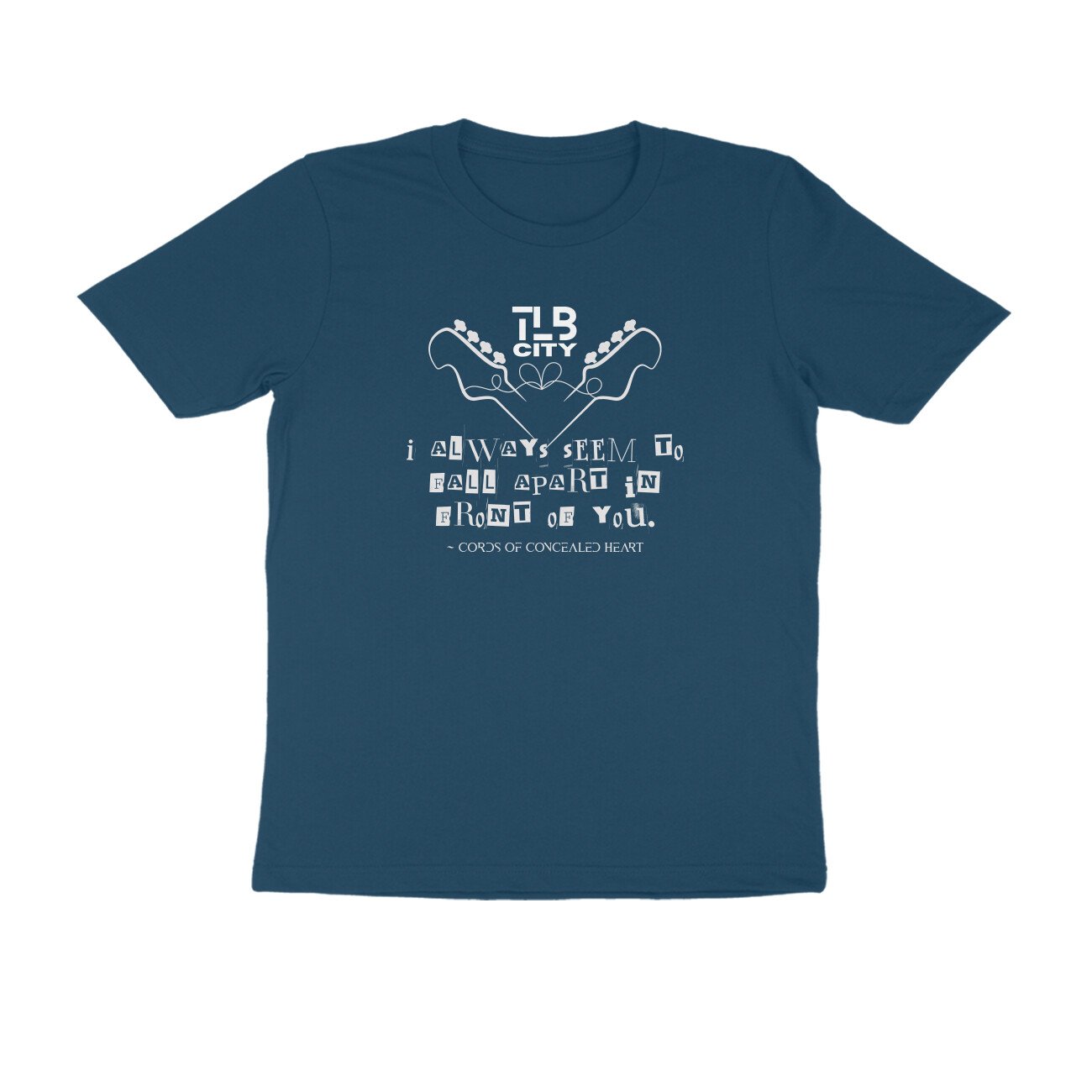 Cords Of Concealed Heart Men's Round Neck T-Shirt - Image 6