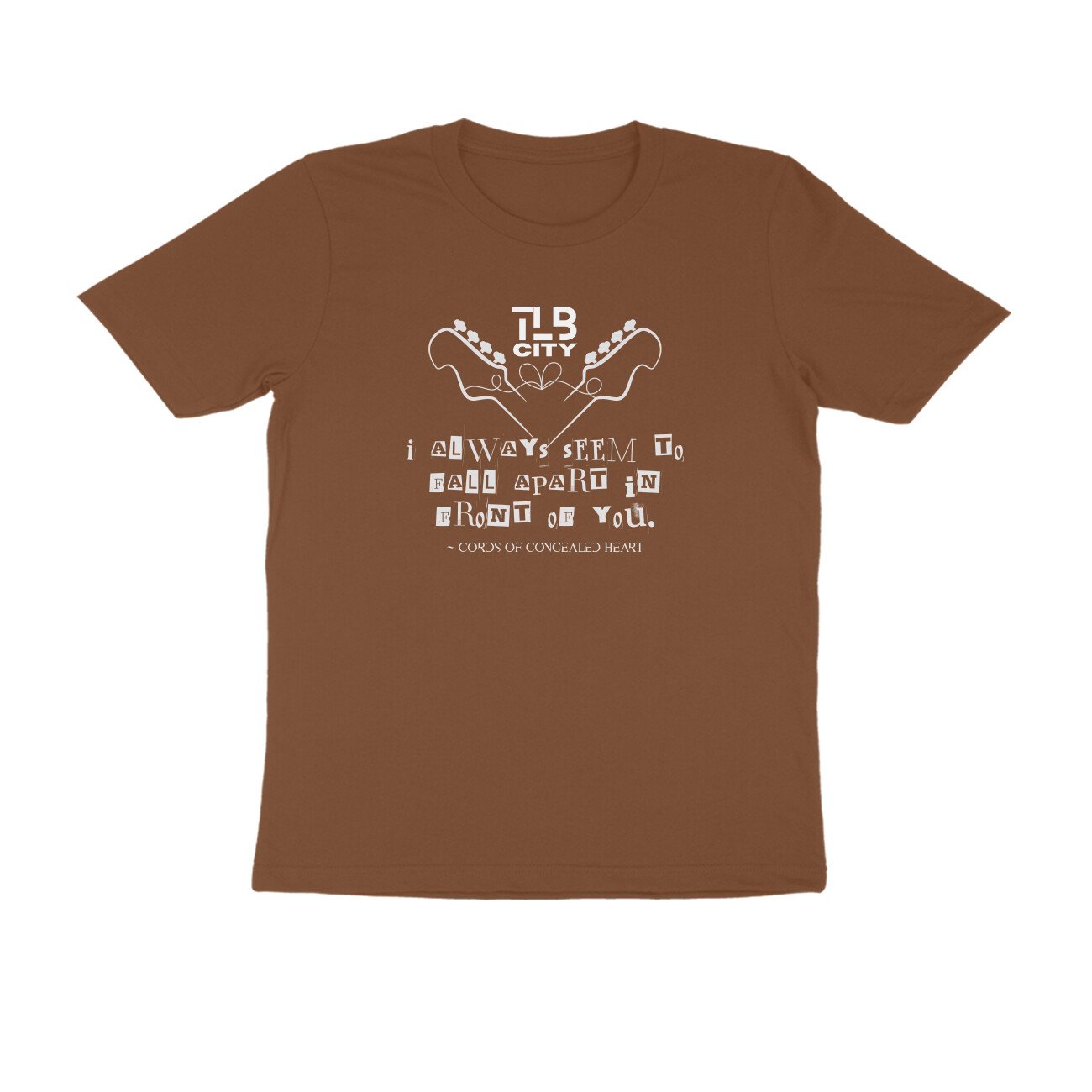 Cords Of Concealed Heart Men's Round Neck T-Shirt - Image 7