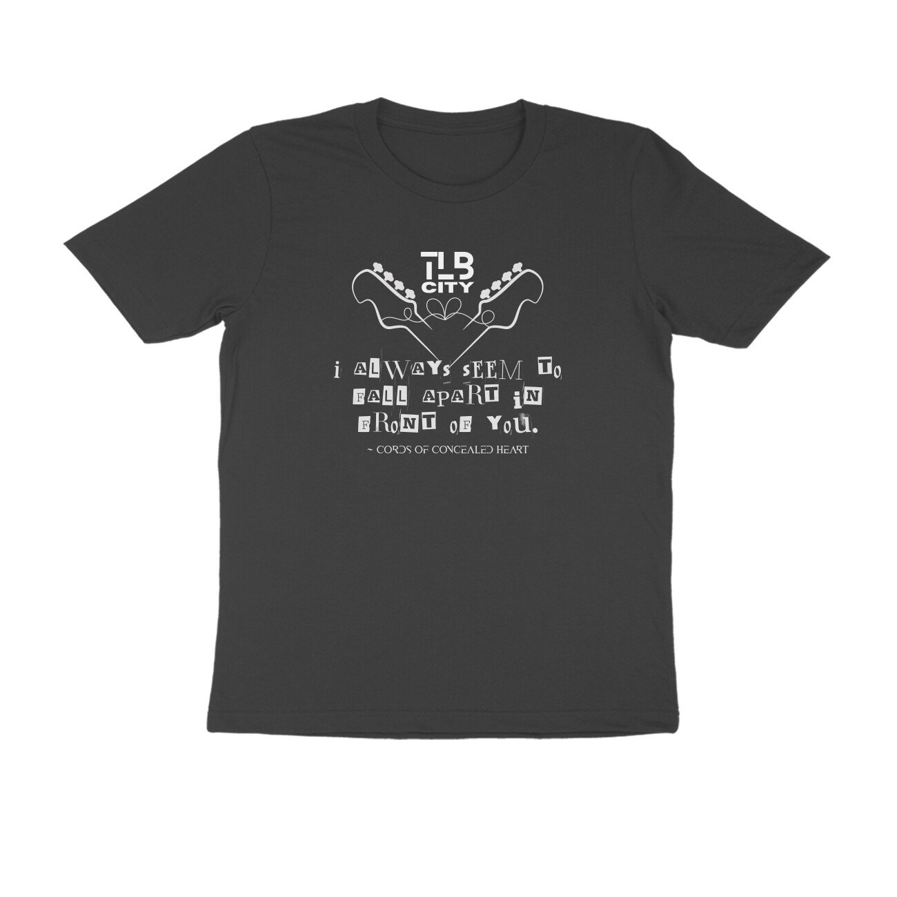 Cords Of Concealed Heart Men's Round Neck T-Shirt - Image 8