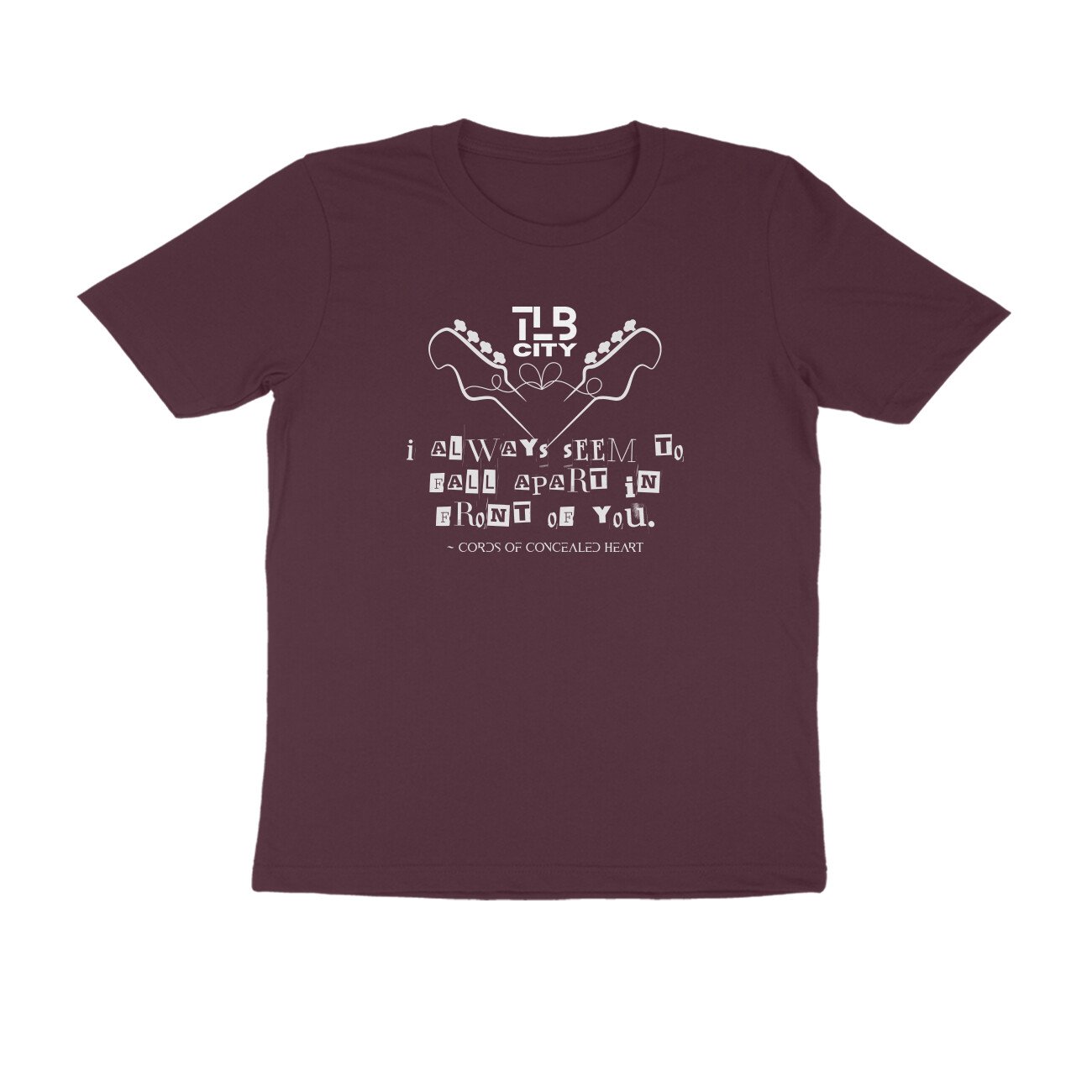 Cords Of Concealed Heart Men's Round Neck T-Shirt - Image 9