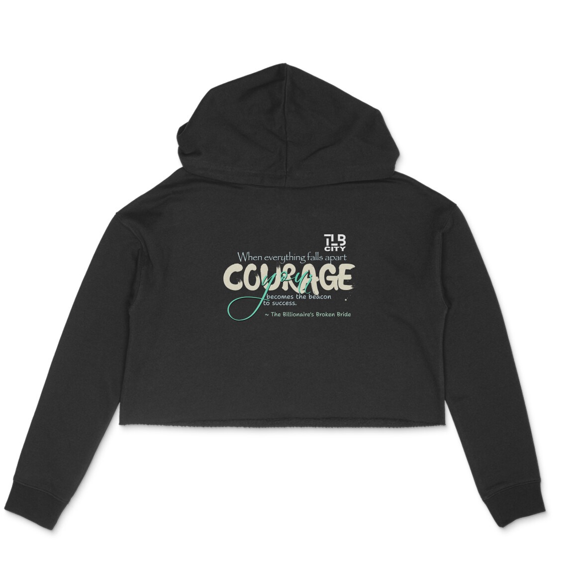 The Billionaire’s Broken Bride Crop Hoodie - Image 2
