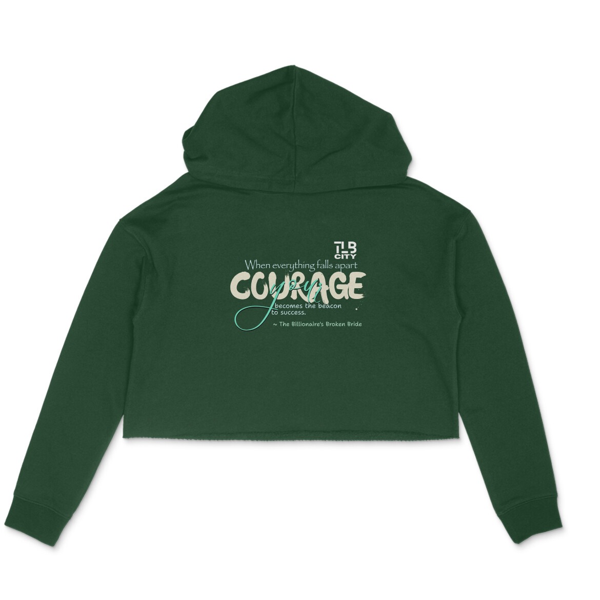 The Billionaire’s Broken Bride Crop Hoodie - Image 4