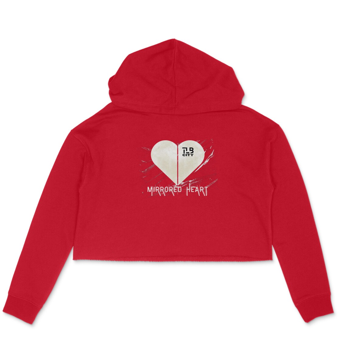 Mirrored Heart Crop Hoodie - Image 4