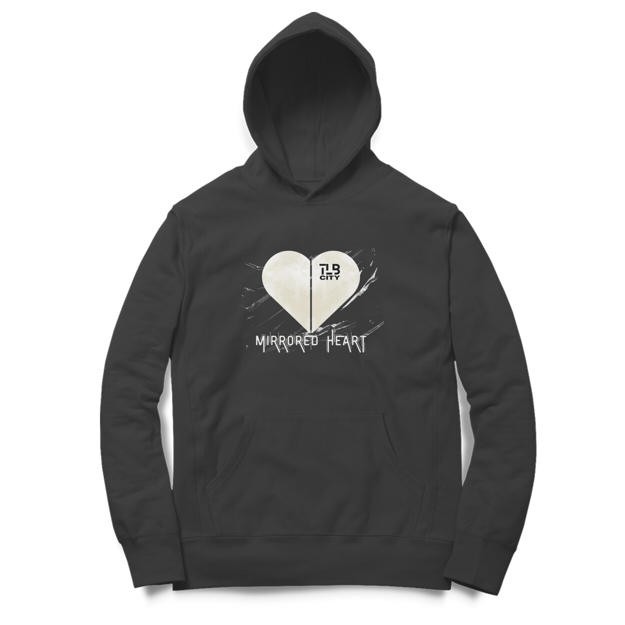 Mirrored Heart Oversized Hoodie - Image 2