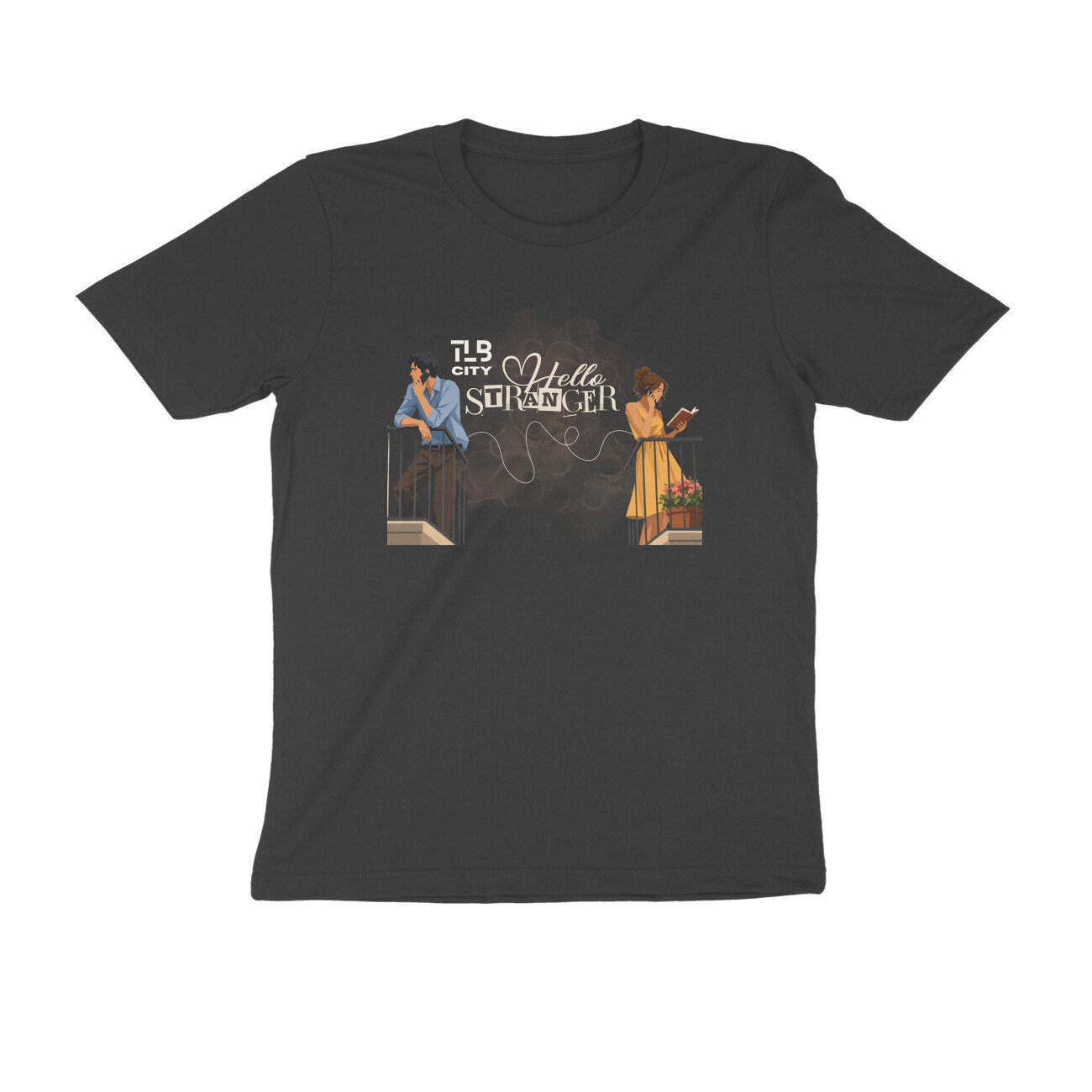 Hello Stranger Men Round Neck T-Shirt - Image 2