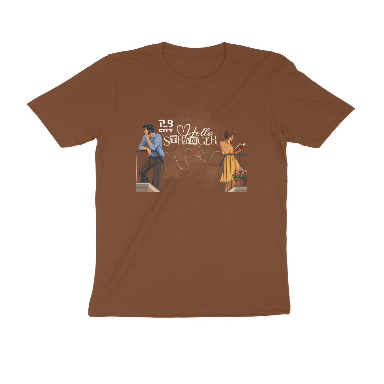 Hello Stranger Men Round Neck T-Shirt - Image 3